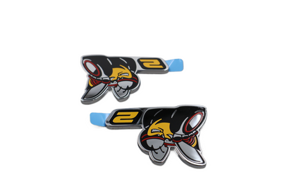 68249684AB NEW OEM DODGE CHALLENGER CHARGER SCAT PACK LEVEL 2 EMBLEMS PAIR SET