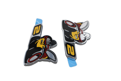 68249684AB NEW OEM DODGE CHALLENGER CHARGER SCAT PACK LEVEL 2 EMBLEMS PAIR SET