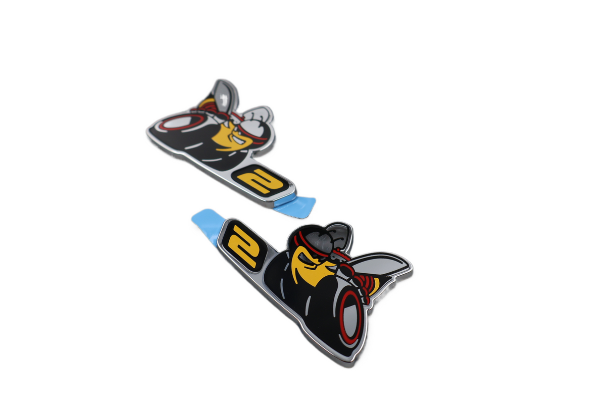 68249684AB NEW OEM DODGE CHALLENGER CHARGER SCAT PACK LEVEL 2 EMBLEMS PAIR SET