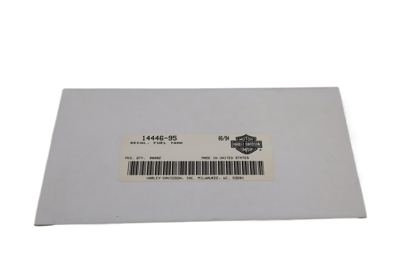 14446-95 NEW OEM HARLEY-DAVIDSON SPORTSTER DYNA TOURING SOFTAIL GAS TANK DECAL 14446-95