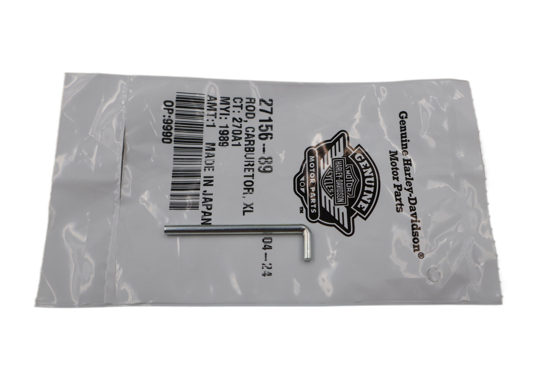 1984-2006 HARLEY CARBURETOR ROD | SOFTAIL DYNA TOURING XL | NEW OEM | #27156-89