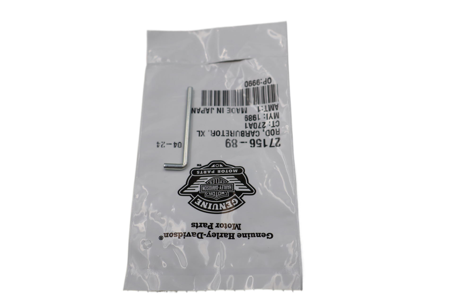 1984-2006 HARLEY CARBURETOR ROD | SOFTAIL DYNA TOURING XL | NEW OEM | #27156-89