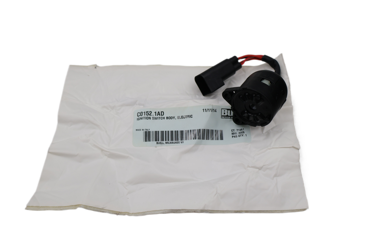 2003-2010 BUELL XB 1125R 1125CR IGNITION SWITCH BODY | NEW OEM | #C0152.1AD