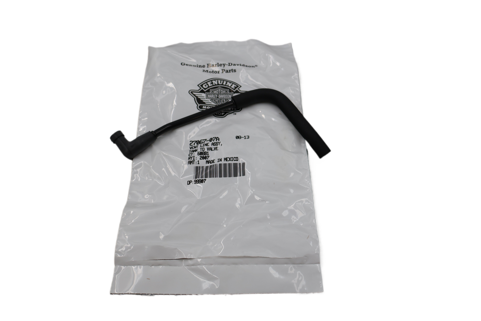 2008-2013 HARLEY SPORTSTER VENT LINE TANK-TO-VALVE | NEW OEM | PART #27067-07A