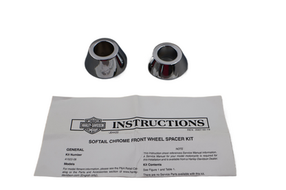 41522-08 NEW OEM 2008-2011 HARLEY-DAVIDSON FXCW/C ROCKER CHROME WHEEL SPACERS