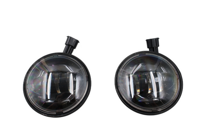 2000-2016 HARLEY DAYMAKER 4" LED AUXILIARY LAMPS BLACK PAIR | NEW OEM #68000008A