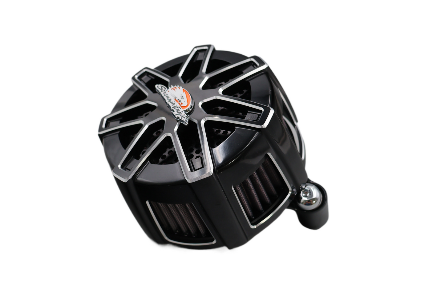 HARLEY SCREAMIN EAGLE EXTREME BILLET CHISEL CUT AIR CLEANER BLACK OEM 29400123