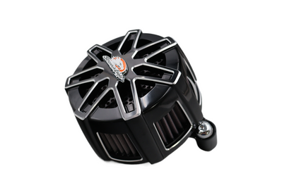 HARLEY SCREAMIN EAGLE EXTREME BILLET CHISEL CUT AIR CLEANER BLACK OEM 29400123