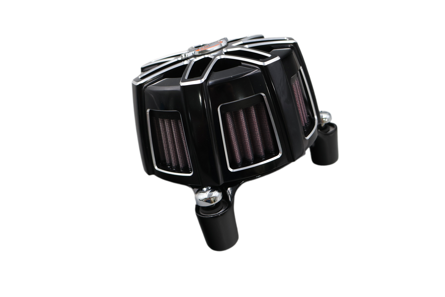 HARLEY SCREAMIN EAGLE EXTREME BILLET CHISEL CUT AIR CLEANER BLACK OEM 29400123