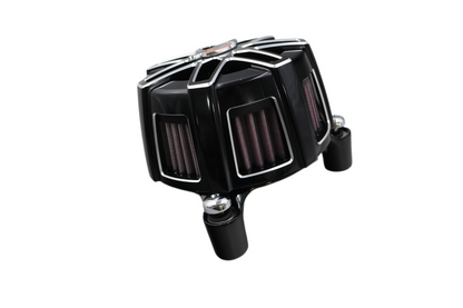 HARLEY SCREAMIN EAGLE EXTREME BILLET CHISEL CUT AIR CLEANER BLACK OEM 29400123