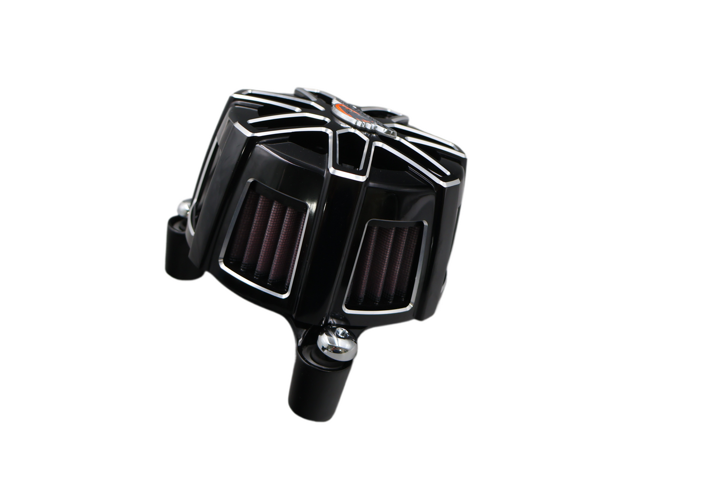 HARLEY SCREAMIN EAGLE EXTREME BILLET CHISEL CUT AIR CLEANER BLACK OEM 29400123
