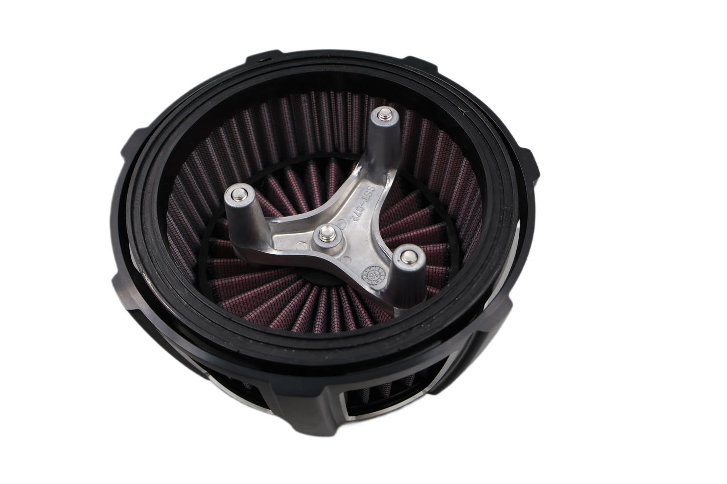 HARLEY SCREAMIN EAGLE EXTREME BILLET CHISEL CUT AIR CLEANER BLACK OEM 29400123