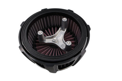 HARLEY SCREAMIN EAGLE EXTREME BILLET CHISEL CUT AIR CLEANER BLACK OEM 29400123