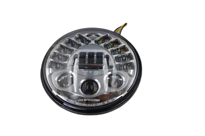 JW SPEAKER MODEL 8790 ADAPTIVE 2 LED 7" HEADLIGHT HEAD LIGHT CHROME HARLEY NEW