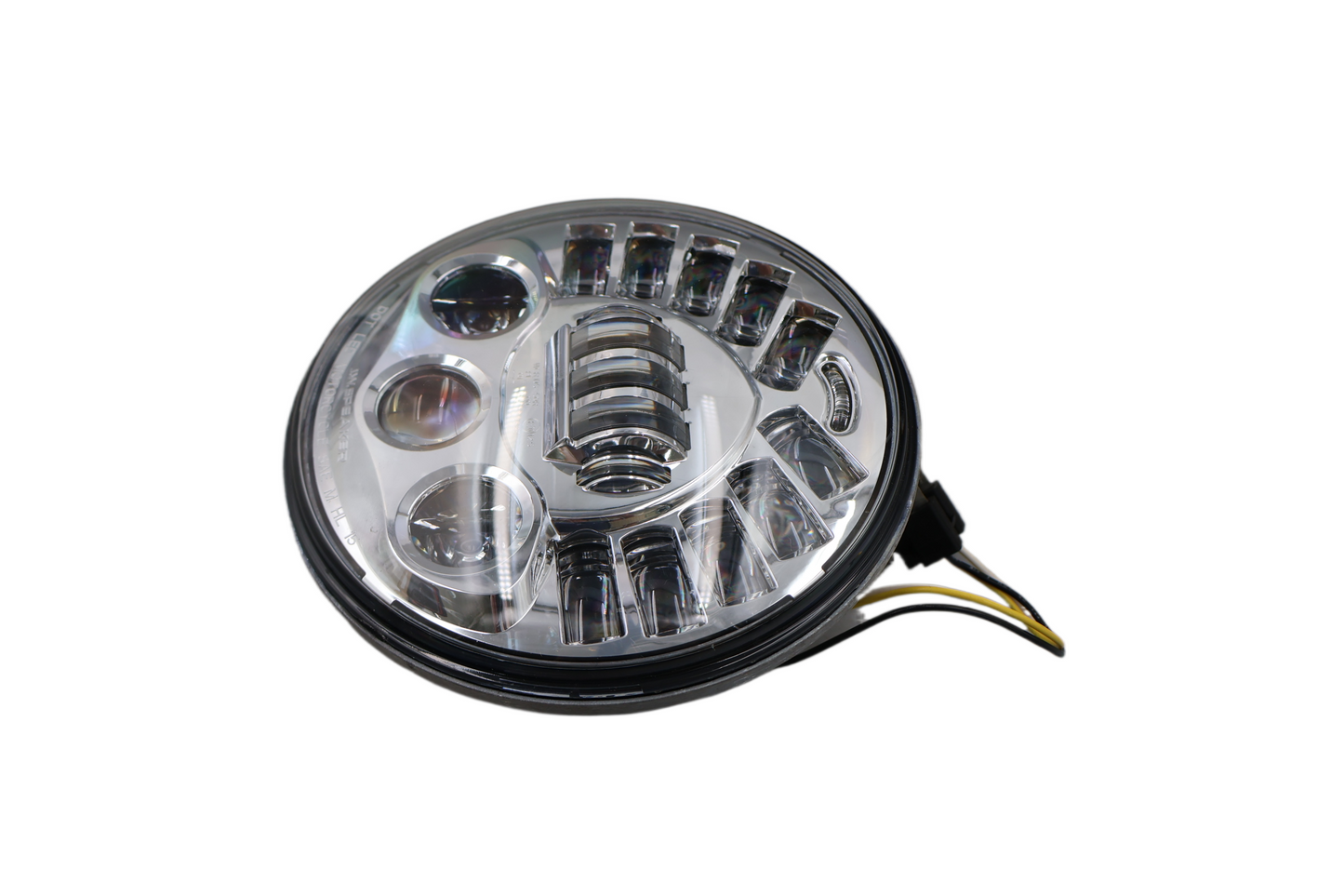 JW SPEAKER MODEL 8790 ADAPTIVE 2 LED 7" HEADLIGHT HEAD LIGHT CHROME HARLEY NEW