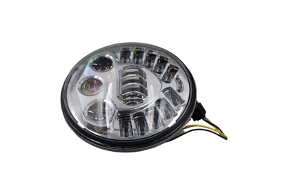 JW SPEAKER MODEL 8790 ADAPTIVE 2 LED 7" HEADLIGHT HEAD LIGHT CHROME HARLEY NEW