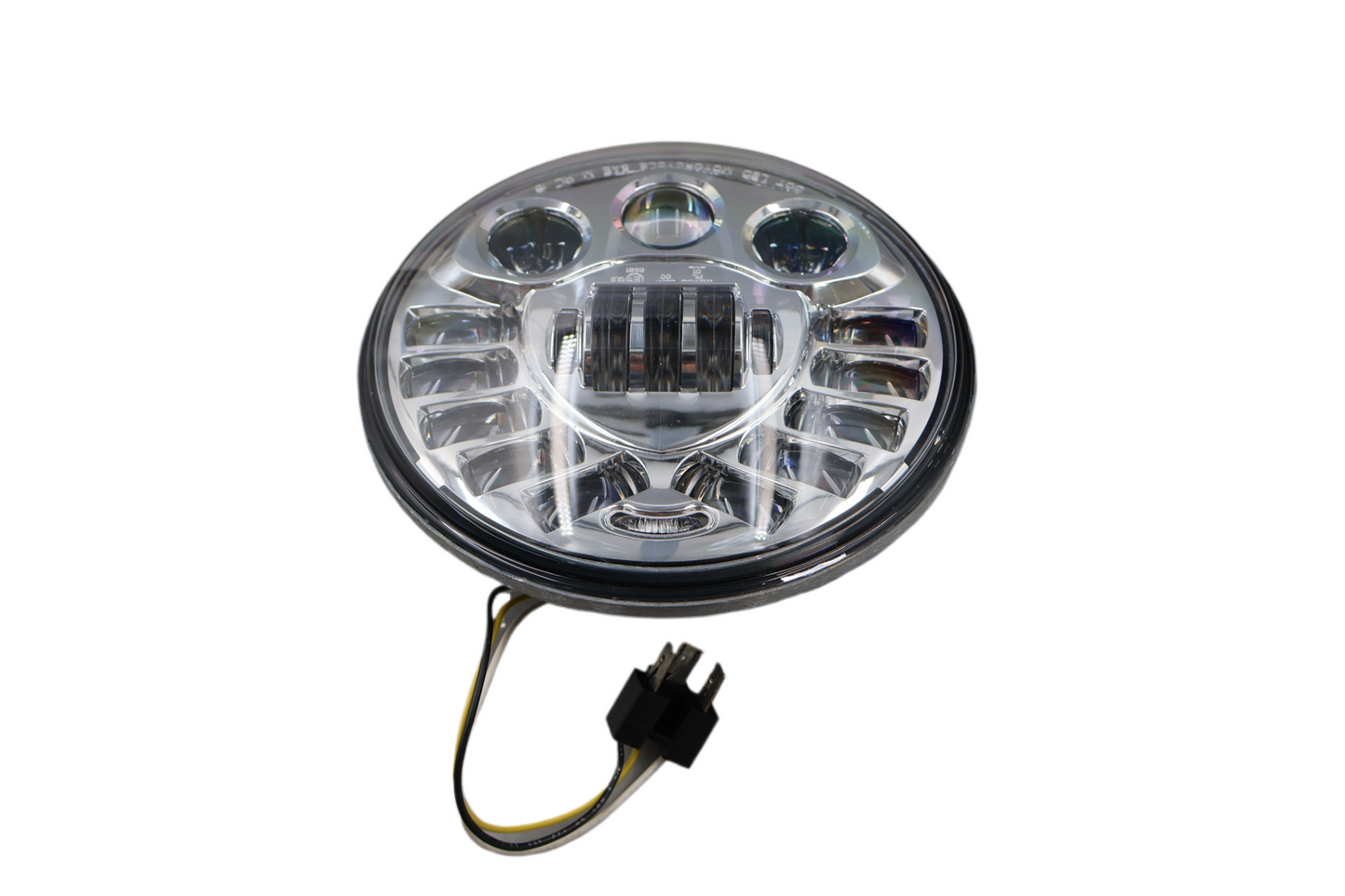 JW SPEAKER MODEL 8790 ADAPTIVE 2 LED 7" HEADLIGHT HEAD LIGHT CHROME HARLEY NEW