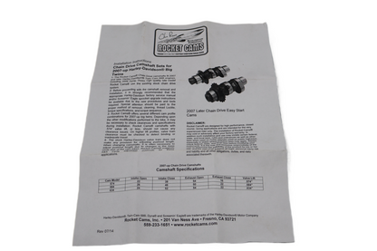 2007-2015 HARLEY TWIN CAM 96 103 CHRIS RIVAS CAMS 634 CHAIN CAMS  #0925-0852