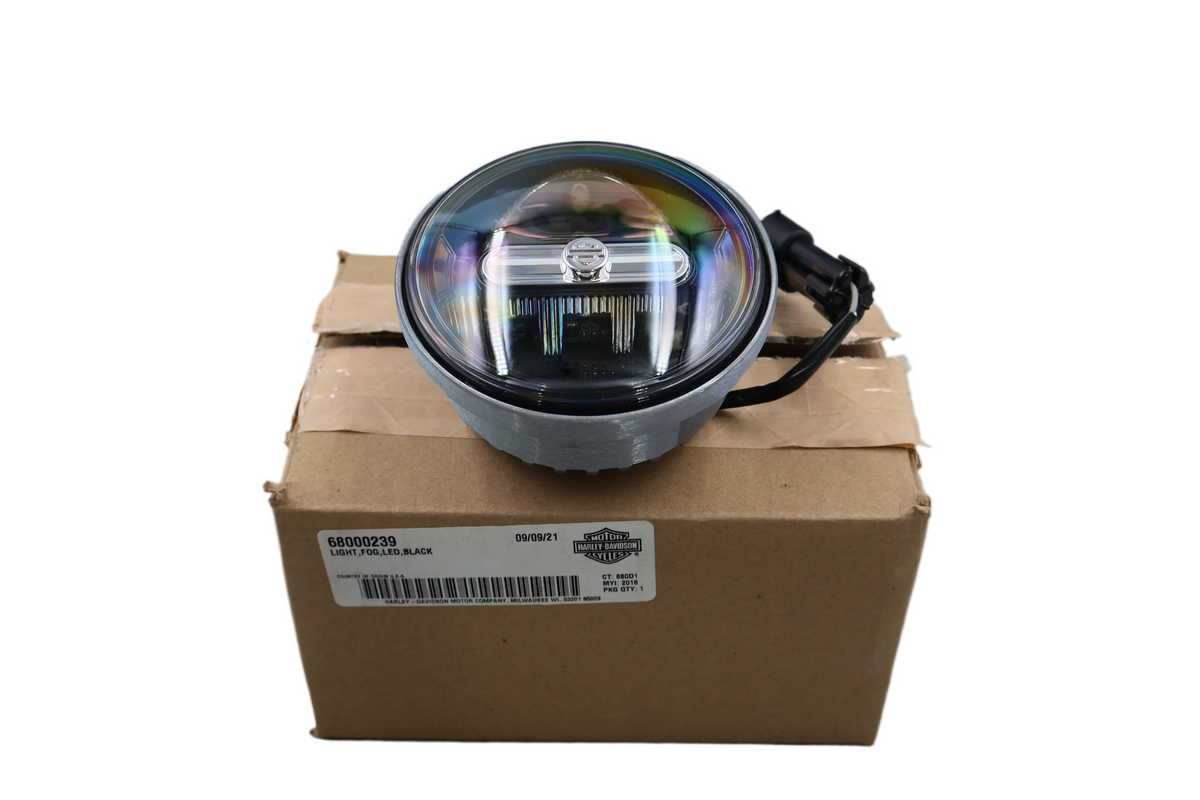 2018-2022 HARLEY HERITAGE SOFTAIL FLHCS LED FOG LIGHT BLACK | NEW OEM | 68000239