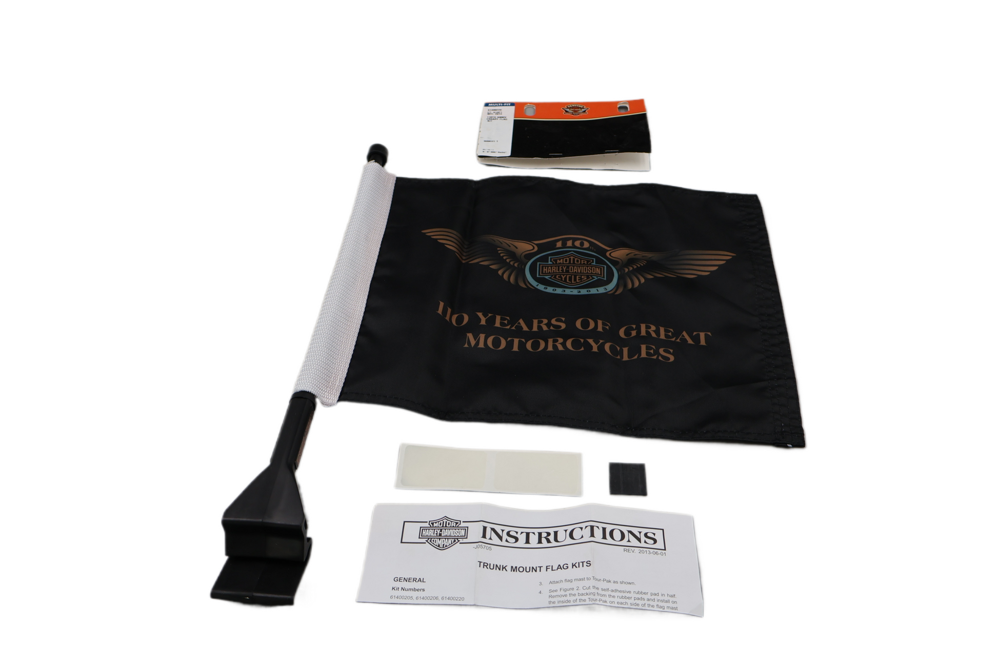2013 HARLEY 110TH ANNIVERSARY TOUR-PAK TOUR PACK FLAG NEW OEM PART #61400220