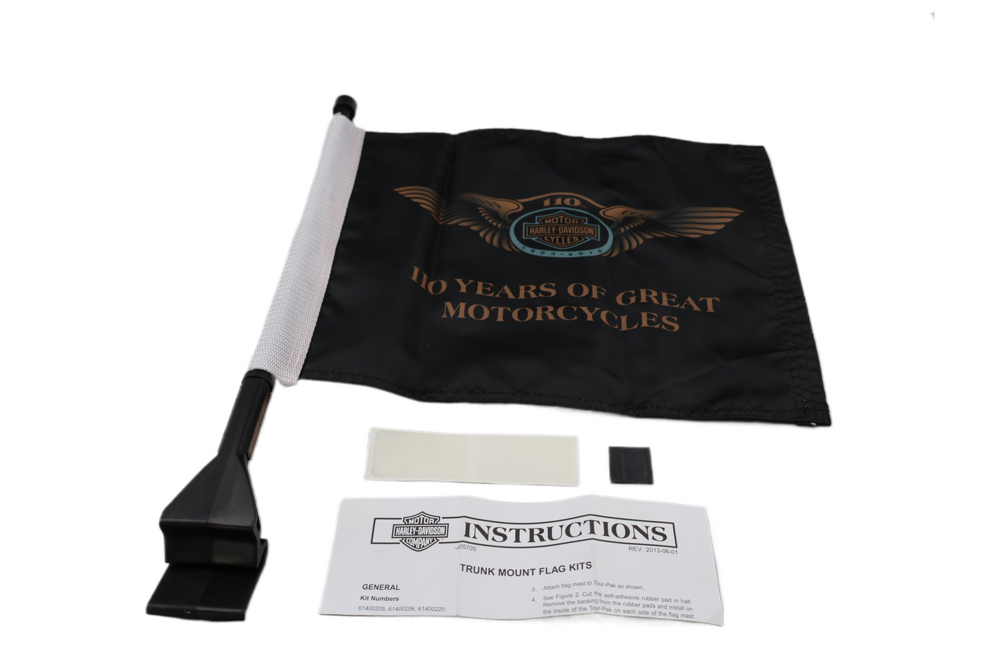 2013 HARLEY 110TH ANNIVERSARY TOUR-PAK TOUR PACK FLAG NEW OEM PART #61400220