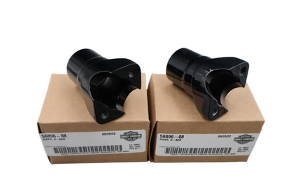 08-11 HARLEY DAVIDSON FLSTSB CROSS BONES SPRINGER HANDLEBAR RISERS PAIR 56896-08