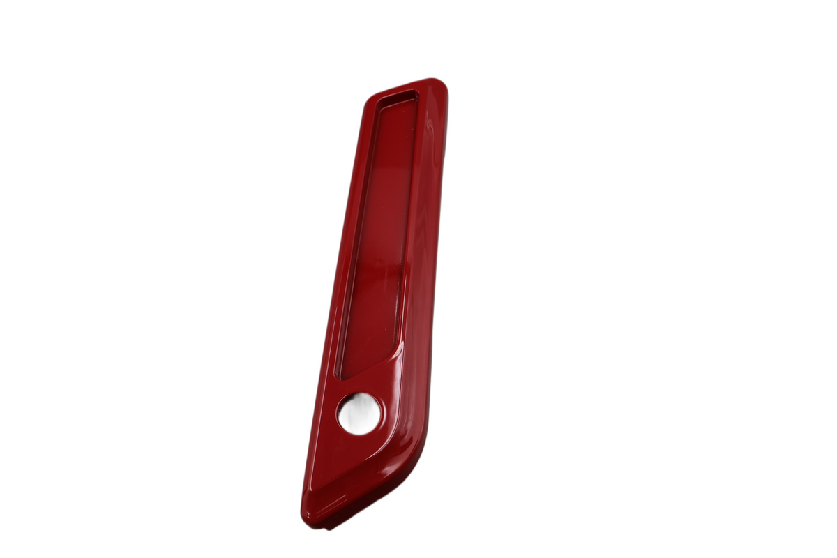 14-23 HARLEY DAVIDSON SADDLEBAG LATCH FACEPLATE LEFT FIREFIGHTER RED 90200983BRK