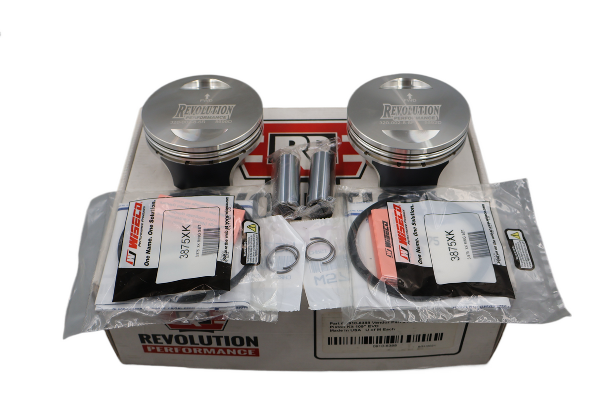 84-99 HARLEY EVO REVOLUTION PERFORMANCE 109" PISTON KIT 10:1 | NEW | RP301-518W