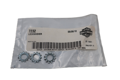 HARLEY-DAVIDSON 5/16" EXTERNAL TOOTH LOCKWASHER 3-PACK | NEW OEM | PART #7232