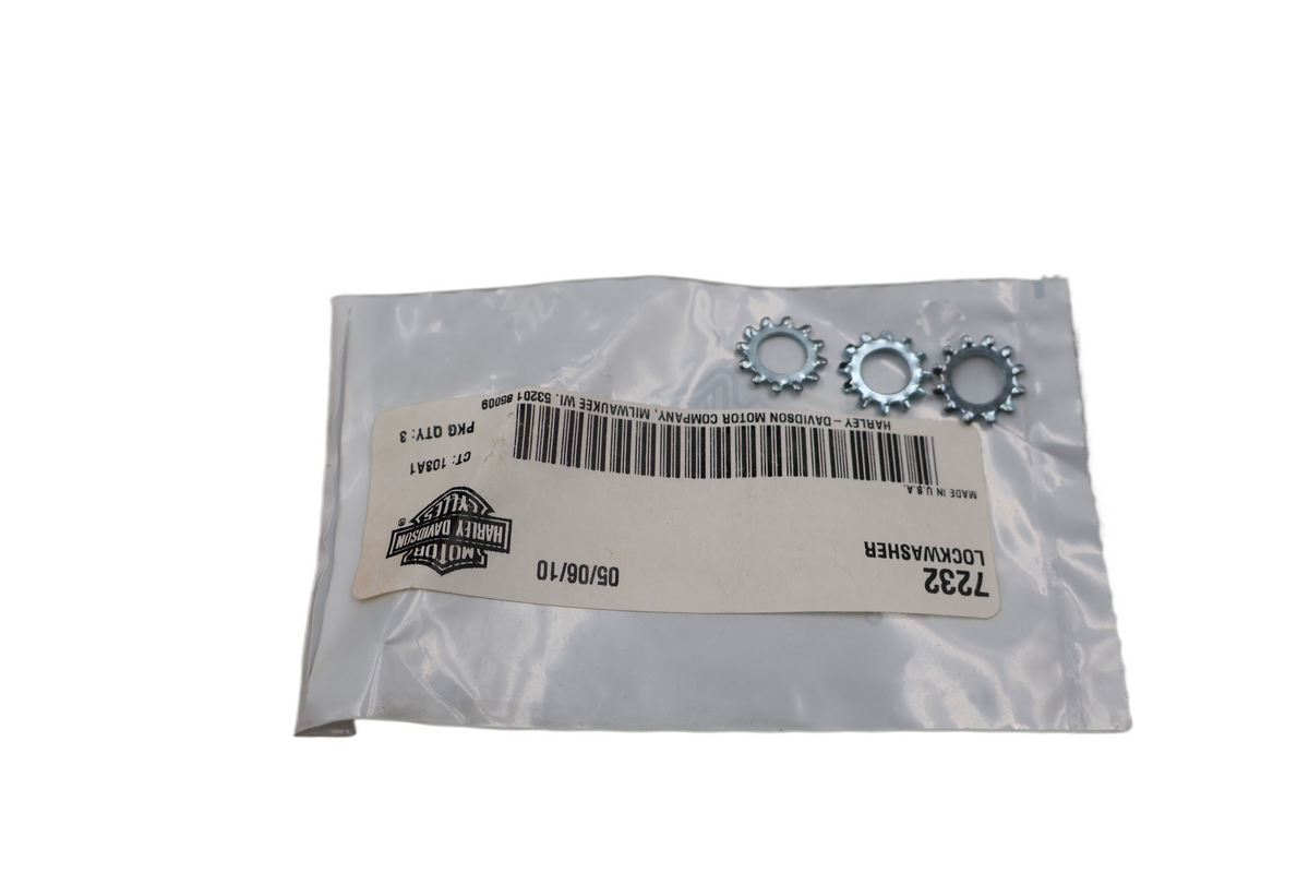 HARLEY-DAVIDSON 5/16" EXTERNAL TOOTH LOCKWASHER 3-PACK | NEW OEM | PART #7232