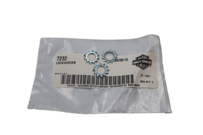HARLEY-DAVIDSON 5/16" EXTERNAL TOOTH LOCKWASHER 3-PACK | NEW OEM | PART #7232