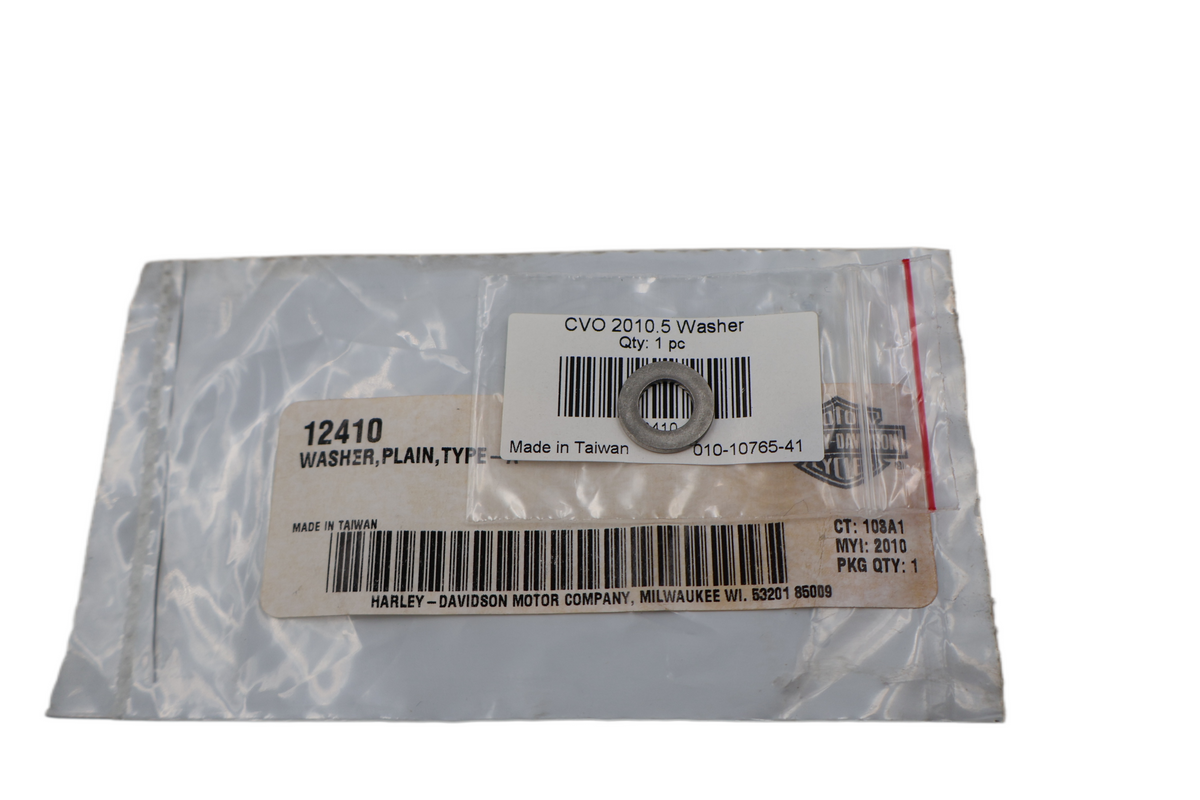 HARLEY PLAIN TYPE A FLAT WASHER 8.4MM X 15.5MM X 1.6MM M8 | NEW OEM | 12410