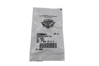 14-17 HARLEY DYNA LOW RIDER FXDL ISOLATOR RISER ASSY 2PK | NEW OEM | 55900063