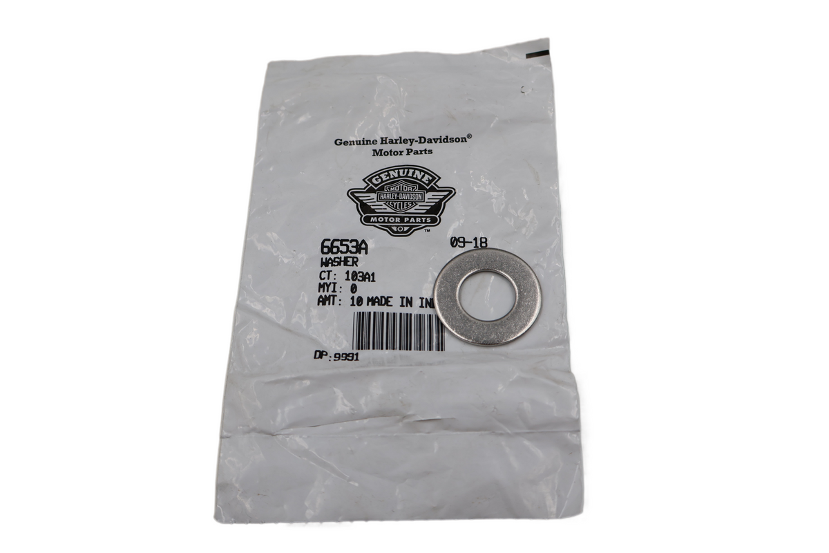 HARLEY FLAT WASHER 5/8 X 1-5/16 X 3/32 BIG TWIN XL SIDECAR | NEW OEM | 6653A