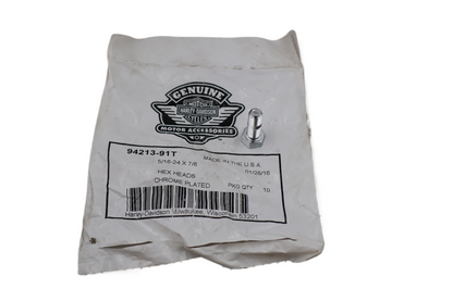 HARLEY HEX HEAD BOLT 5/16-24 X 7/8 XL FXD FXR FLT FXST | NEW OEM | 94213-91T