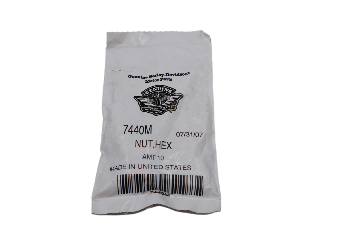 HARLEY-DAVIDSON HEX NUT | M10 X 1.5 METRIC | NEW OEM | PART #7440M