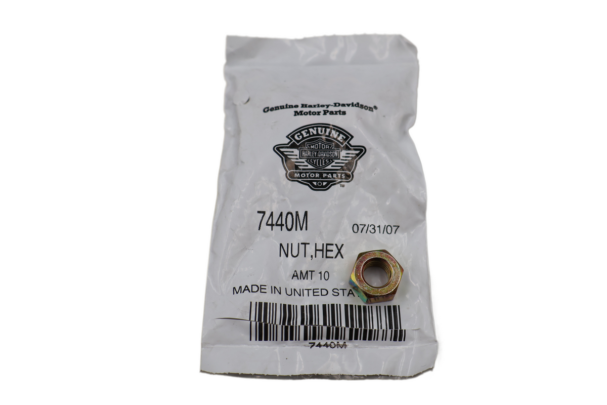 HARLEY-DAVIDSON HEX NUT | M10 X 1.5 METRIC | NEW OEM | PART #7440M