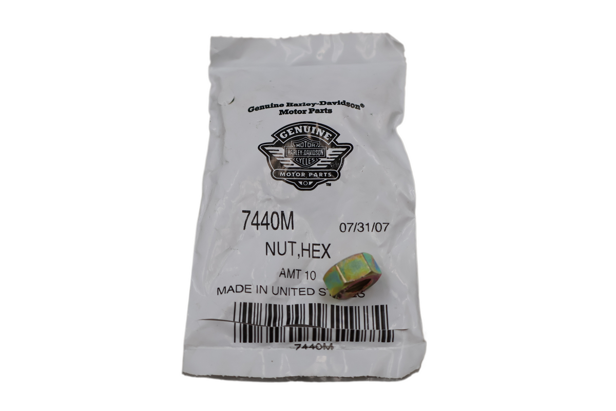 HARLEY-DAVIDSON HEX NUT | M10 X 1.5 METRIC | NEW OEM | PART #7440M