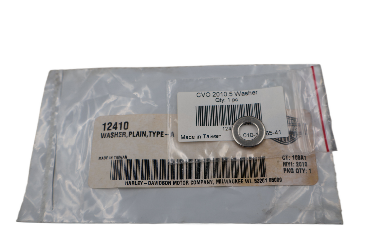 HARLEY PLAIN TYPE A FLAT WASHER 8.4MM X 15.5MM X 1.6MM M8 | NEW OEM | 12410