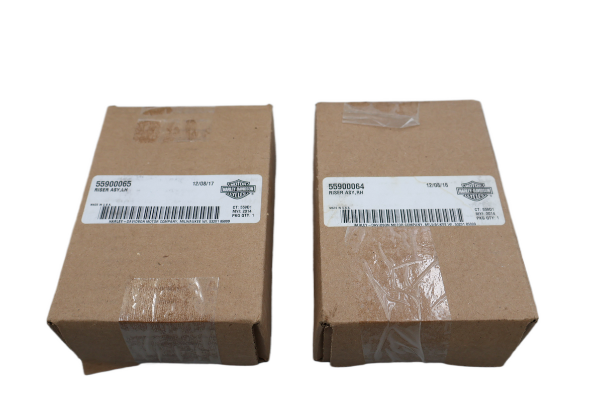 2014-2017 HARLEY DYNA LOW RIDER FXDL HANDLEBAR RISERS | NEW OEM | 55900064/65