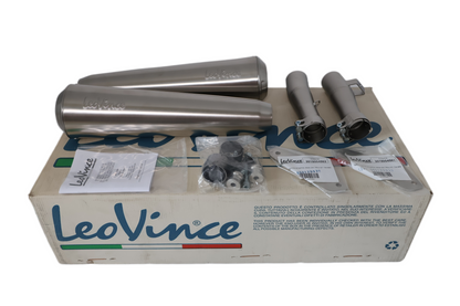 2016-2020 TRIUMPH STREET TWIN CLASSIC RACER MUFFLERS | NEW LEO VINCE #1811-3277