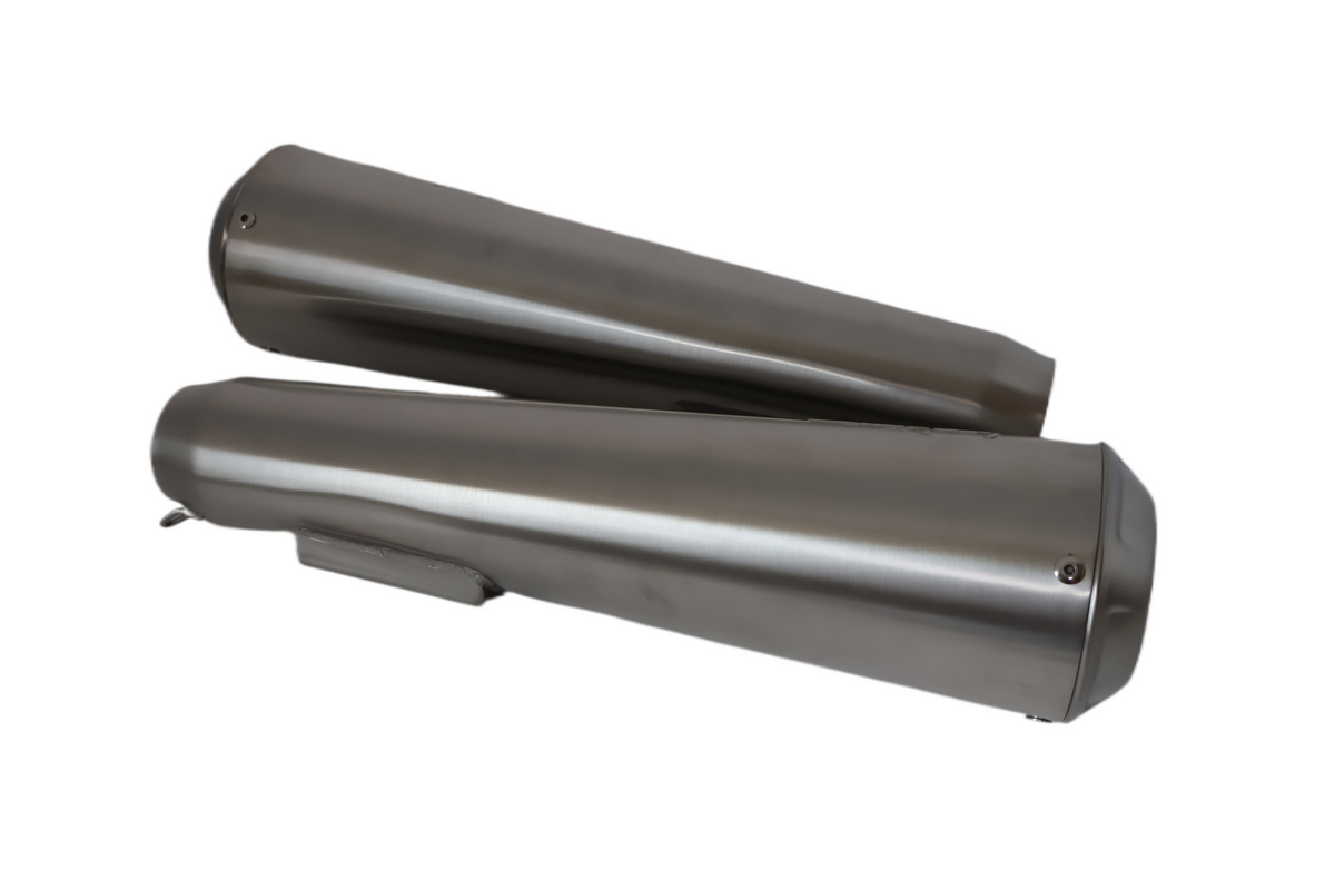 2016-2020 TRIUMPH STREET TWIN CLASSIC RACER MUFFLERS | NEW LEO VINCE #1811-3277