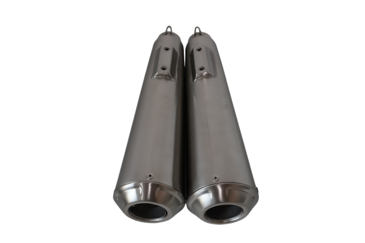 2016-2020 TRIUMPH STREET TWIN CLASSIC RACER MUFFLERS | NEW LEO VINCE #1811-3277