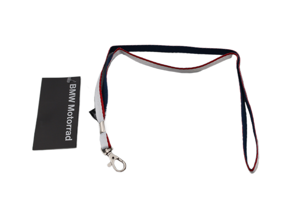 GENUINE BMW MOTORSPORT LANYARD KEYCHAIN | NEW IN ORIGINAL PACKAGE | 76628551749