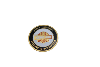 WIEBLERS HARLEY-DAVIDSON BAR SHIELD DIP DOT OIL TANK DIPSTICK DECAL DAVENPORT IA