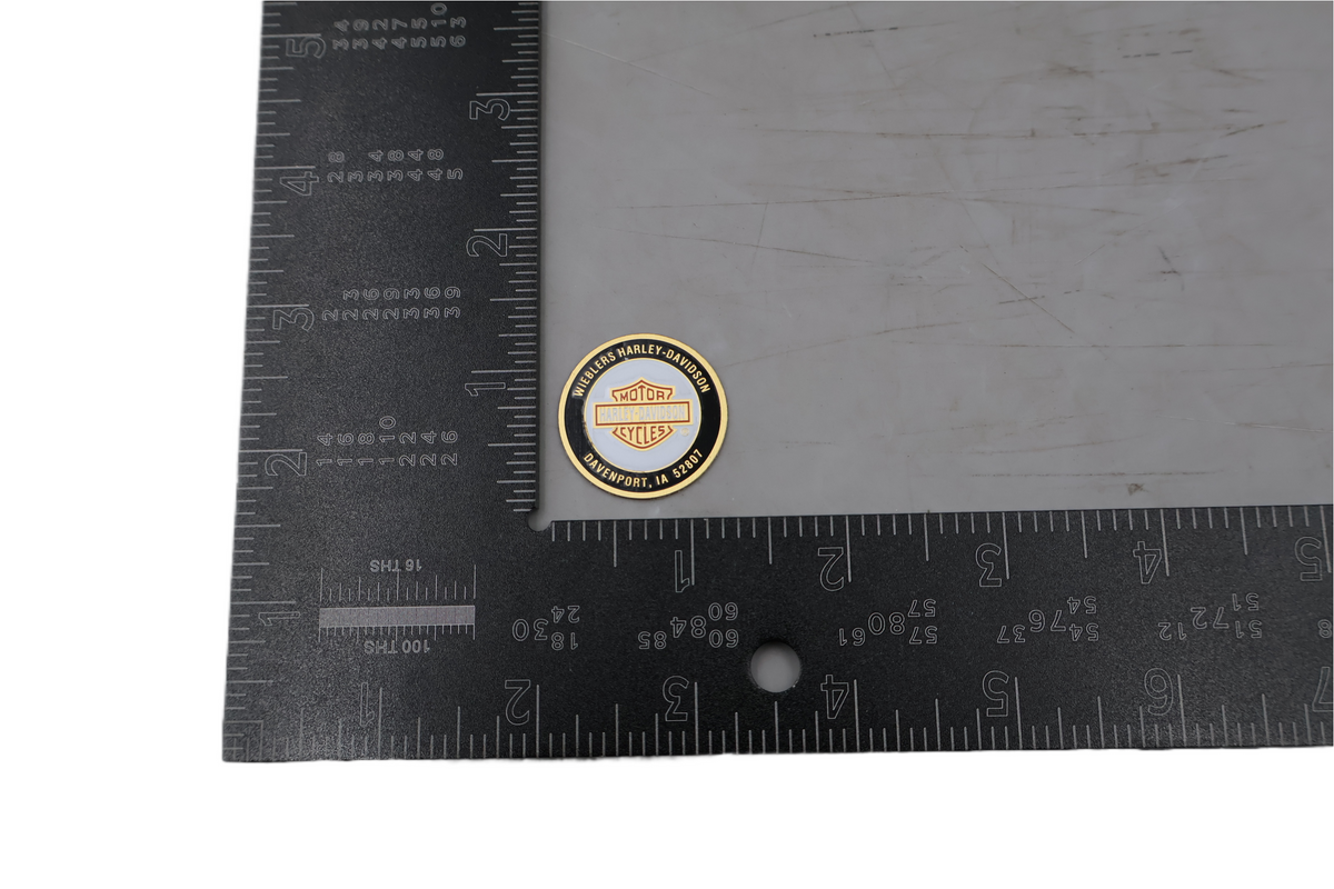WIEBLERS HARLEY-DAVIDSON BAR SHIELD DIP DOT OIL TANK DIPSTICK DECAL DAVENPORT IA