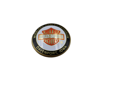 WIEBLERS HARLEY-DAVIDSON DAVENPORT IOWA DOMED OIL TANK DIP DOT 1-1/2" | NEW