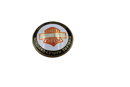 WIEBLERS HARLEY-DAVIDSON DAVENPORT IOWA DOMED OIL TANK DIP DOT 1-1/2" | NEW