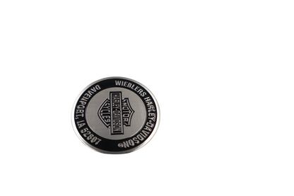 WIEBLERS HARLEY-DAVIDSON DAVENPORT IA 52807 FLAT DIP DOT DIPSTICK DECAL | NEW
