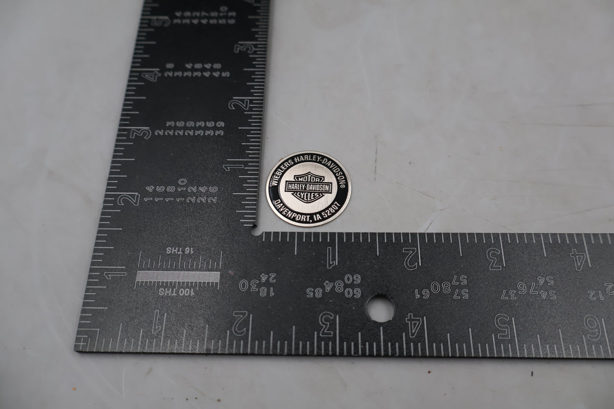 WIEBLERS HARLEY-DAVIDSON DAVENPORT IA 52807 FLAT DIP DOT DIPSTICK DECAL | NEW